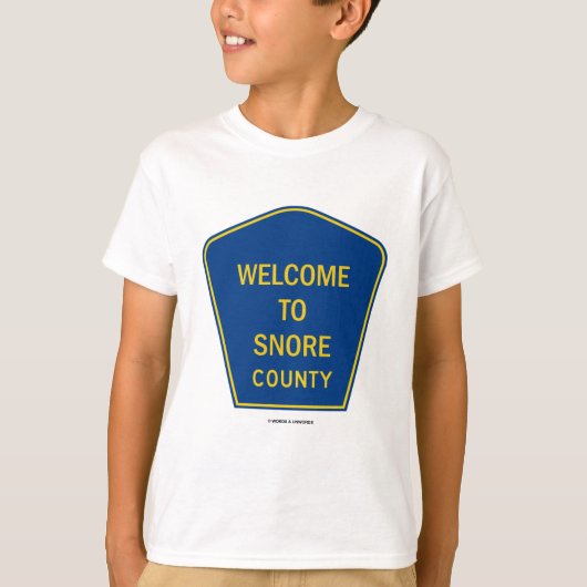 T-shirt Accueil à ronfler comté (signes) (Devant)