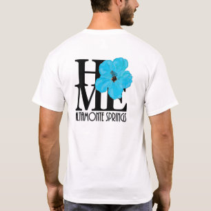 T-shirt ACCUEIL Altamonte Springs Blue Hibiscus (imprimé