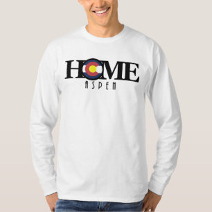 T-shirt ACCUEIL Aspen Colorado (impression avant)