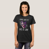 T-shirt Accueil avec My Cats Is Love Chat Chat Maman Kitte (Devant entier)