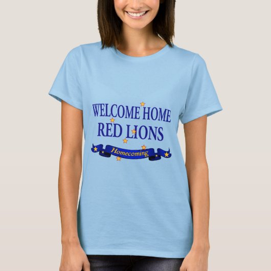T-shirt Accueil Bienvenue Lions rouges (Devant)