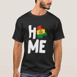 T-shirt Accueil Carte des racines boliviennes Bolivie Amat