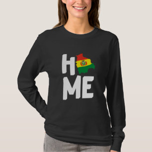 T-shirt Accueil Carte des racines boliviennes Bolivie Amat