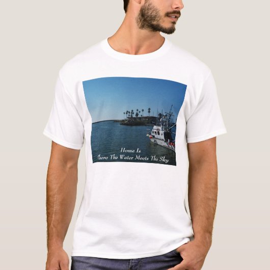 T-shirt Accueil C'Est Là Que L'Eau Rencontre Le Ciel (Devant)