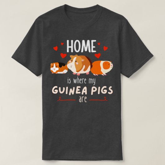 T-shirt Accueil C'Est Là Que Mes Cochons De Guinée Sont De (Design devant)