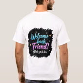 T-shirt Accueil convivial - Salutation ami Tee (Dos)