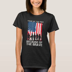 T-shirt Accueil De La Liberté À Cause Du Brave 3