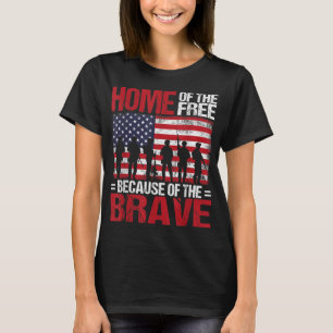 T-shirt Accueil De La Liberté À Cause Du Brave Vétérinaire