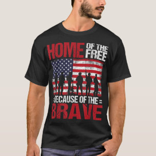 T-shirt Accueil De La Liberté À Cause Du Brave Vétérinaire