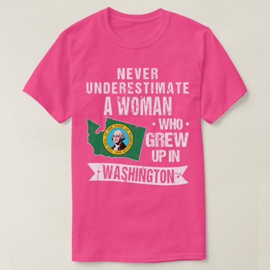 T-shirt Accueil de l'État de Washington (Design devant)