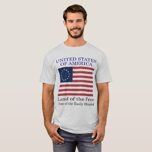 T-shirt Accueil de l'offensé facile (Devant entier)