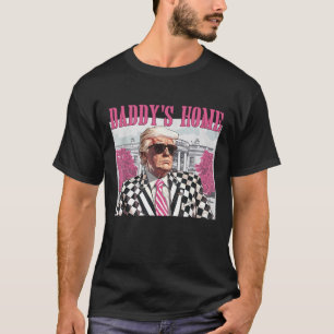 T-shirt Accueil de papa Trump Pink 2024