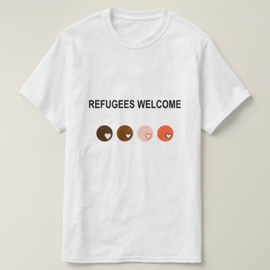 T-shirt Accueil de réfugiés (Design devant)