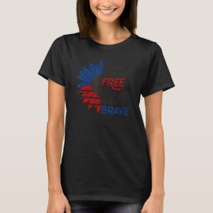 T-shirt Accueil Des Libres Parce Que Courageux 4 juillet A