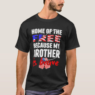 T-shirt Accueil Des Libres Parce Que Mon Frère Est Courage