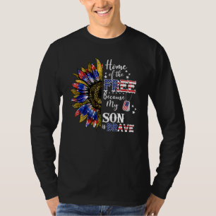 T-shirt Accueil Des Libres Parce Que Mon Père Est Courageu