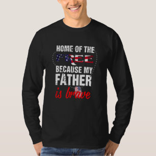 T-shirt Accueil Des Libres Parce Que Mon Père Était Courag