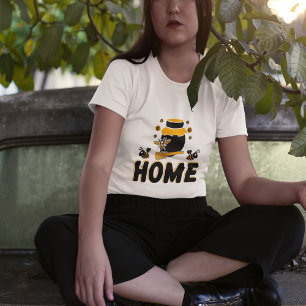 T-shirt "ACCUEIL" en pot d'abeille et de miel