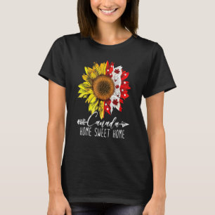 T-shirt Accueil Fête du Canada Érable Tournesol 1er juille