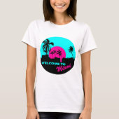 T-shirt Accueil frais à la conception de Miami (Devant)