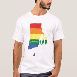 T-shirt Accueil Gay pride Rhode Island