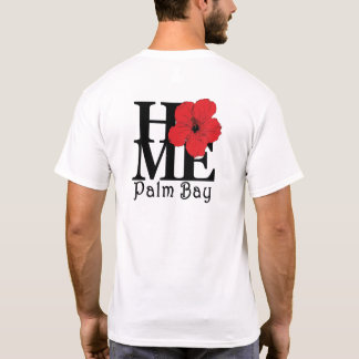 T-shirt ACCUEIL Hibiscus rouge de Palm Bay