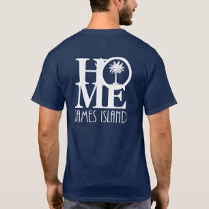 T-shirt ACCUEIL Île James (Imprimer de retour)