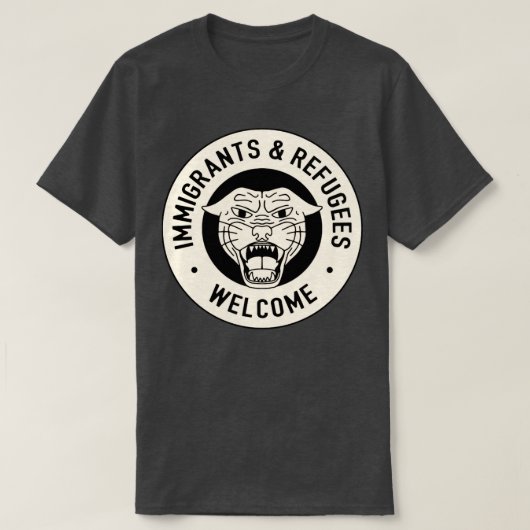 T-shirt Accueil immigrants et réfugiés (Design devant)