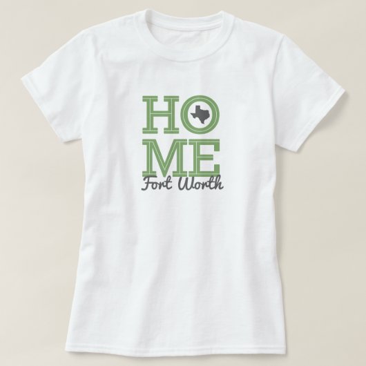 T-shirt ACCUEIL - Lettres en gras & Gris vert de forme tex (Design devant)
