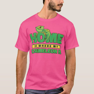 T-shirt Accueil Où Mon Caméléon Est Un Amoureux De Panthèr