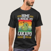 T-shirt Accueil où mon Kakapo est Night Parrot Kakapo (Devant)
