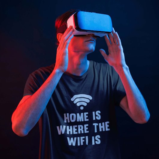 T-shirt Accueil Où Se Trouve Le Wifi