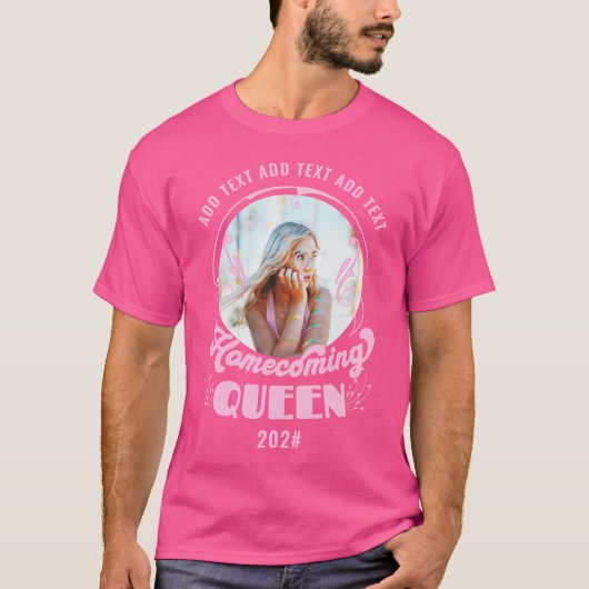 T-shirt Accueil Reine rose HOCO Photo (Devant)