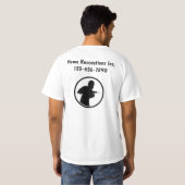 T-shirt Accueil Rénovation Suppression des chemises de tra (Dos entier)