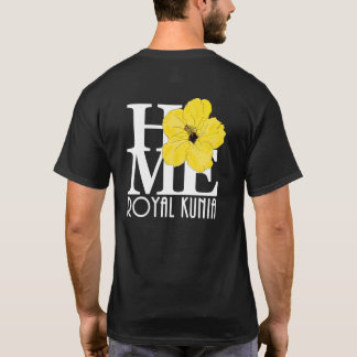 T-shirt ACCUEIL Royal Kunia Yellow Hibiscus (en arrière-pl