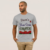 T-shirt Accueil Tomates Cultivées Custom Gardener Dit Tee (Devant entier)