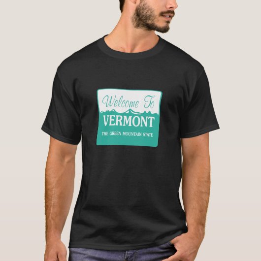T-shirt Accueil vers le Vermont - Etats-Unis (Devant)