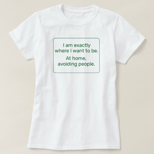 T-shirt Accueil (vert) (Design devant)