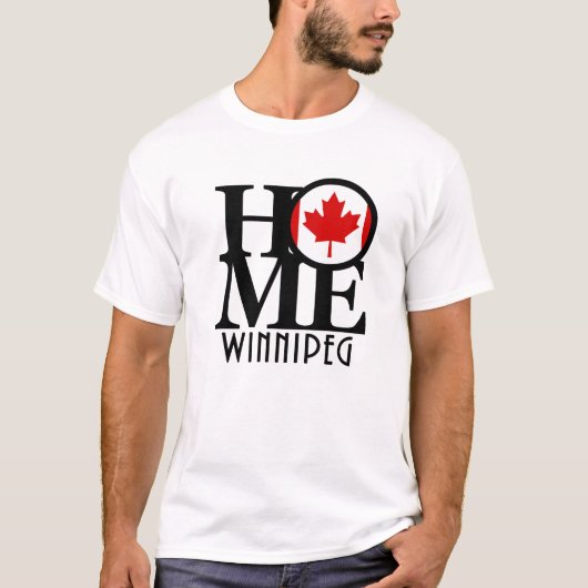 T-shirt ACCUEIL Winnipeg Maple Leaf (Devant)