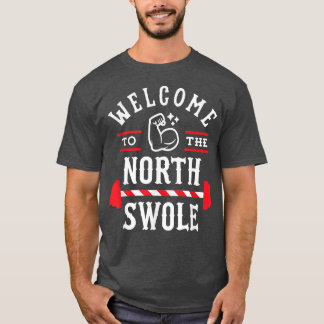T-shirt Accueille À North Swole Funny Christmas Gym P