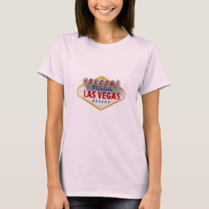 T-shirt Accueillez au bébé fabuleux de logo de Las Vegas -