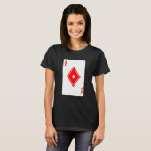 T-shirt Ace De Diamonds Poker Jeux De Cartes De Jeu Bla (Devant entier)