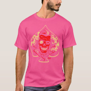 T-shirt Ace De Pique Horreur Psychobilly Zombie Punk Art S