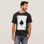 T-shirt Ace de pique Jeu carte (Devant entier)