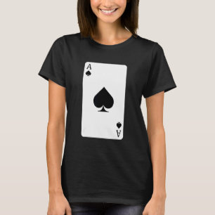 T-shirt Ace De Pique Jouer Carte Ace Card