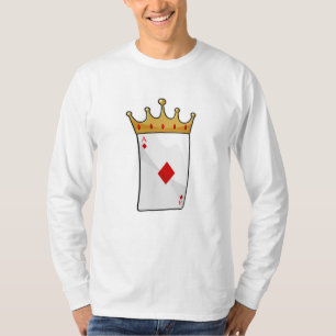 T-shirt Ace diamant avec Couronne