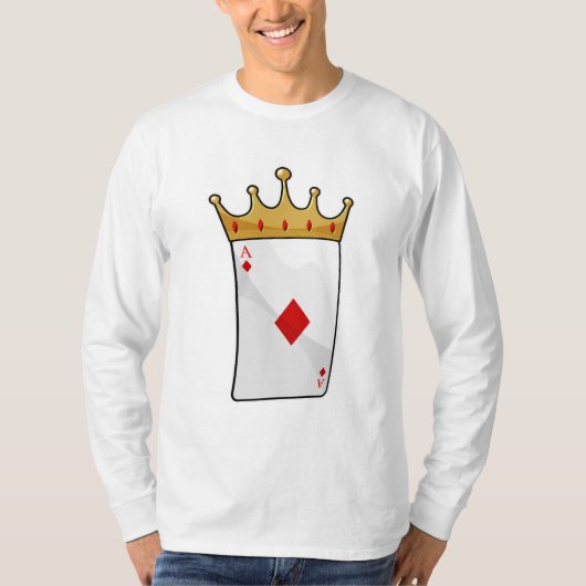 T-shirt Ace diamant avec Couronne (Devant)