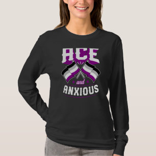 T-shirt Ace Et Anxieux Maigre Asexuel Fierté Drapeau Ace A