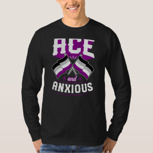 T-shirt Ace Et Anxieux Maigre Asexuel Fierté Drapeau Ace A