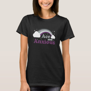 T-shirt Ace Et Pride Asexuelle Anxieuse Rainbow Lgbtq Intr